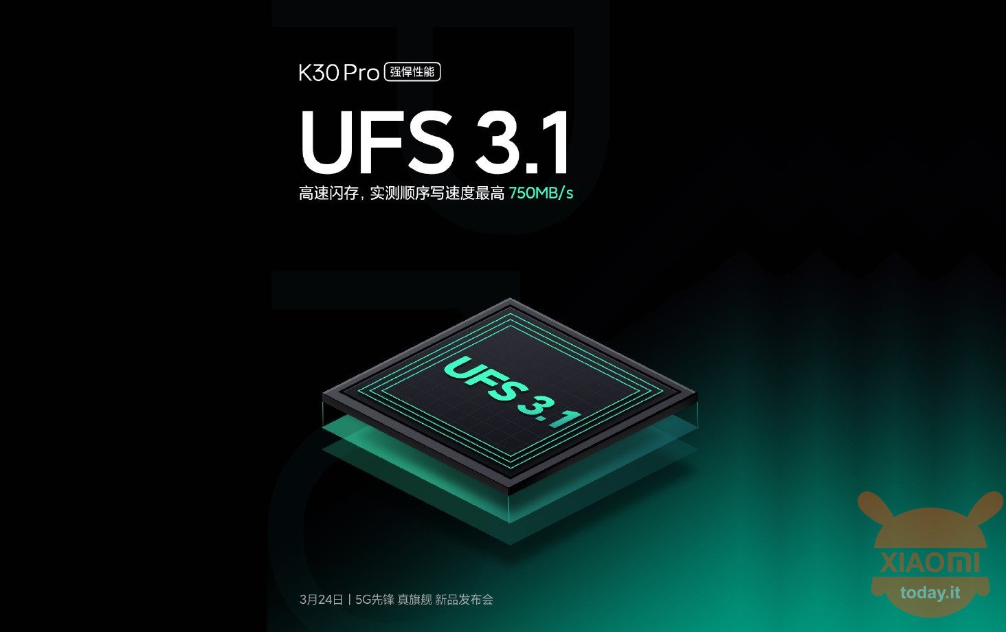 Redmi K30 Pro UFS 3.1