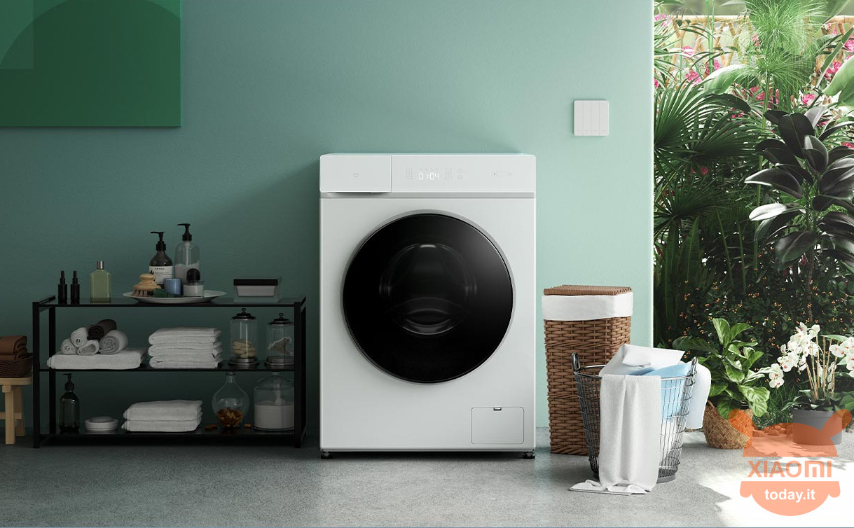 Xiaomi una nuova lavatrice-asciugatrice con comandi vocali e 22 modalità di lavaggio