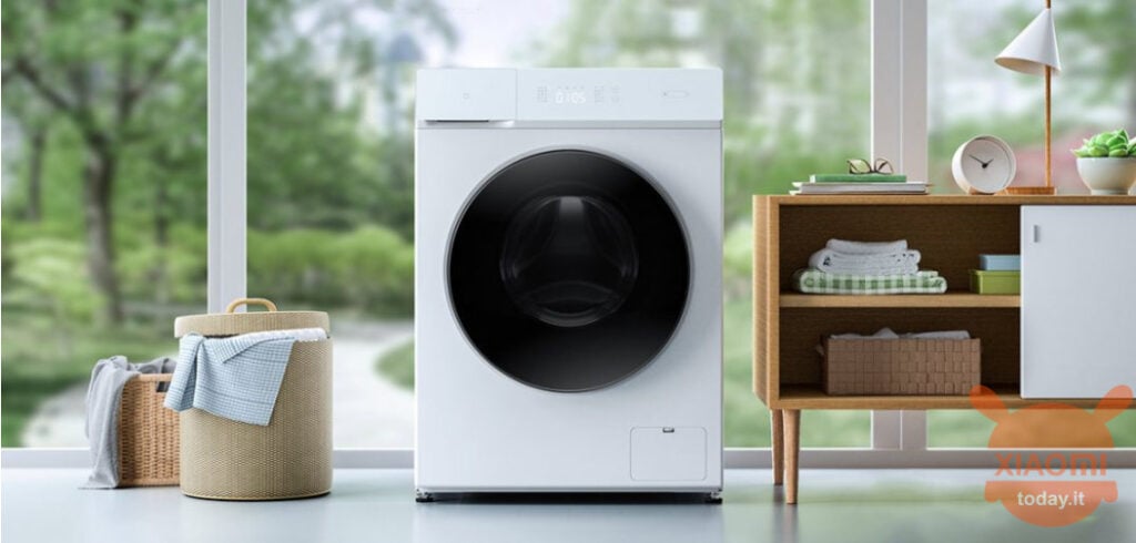 Xiaomi una nuova lavatrice-asciugatrice con comandi vocali e 22 modalità di lavaggio