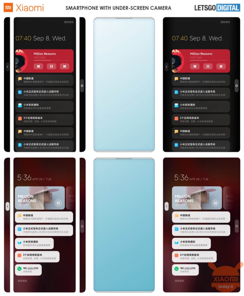 xiaomi brevetta uno smartphone con bordi in stile mi mix alpha 