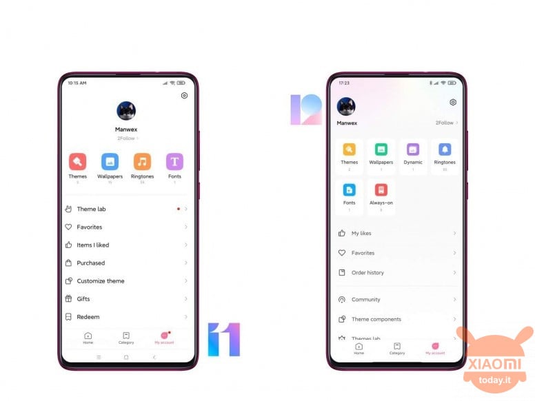 miui 11 vs miui 12 temi