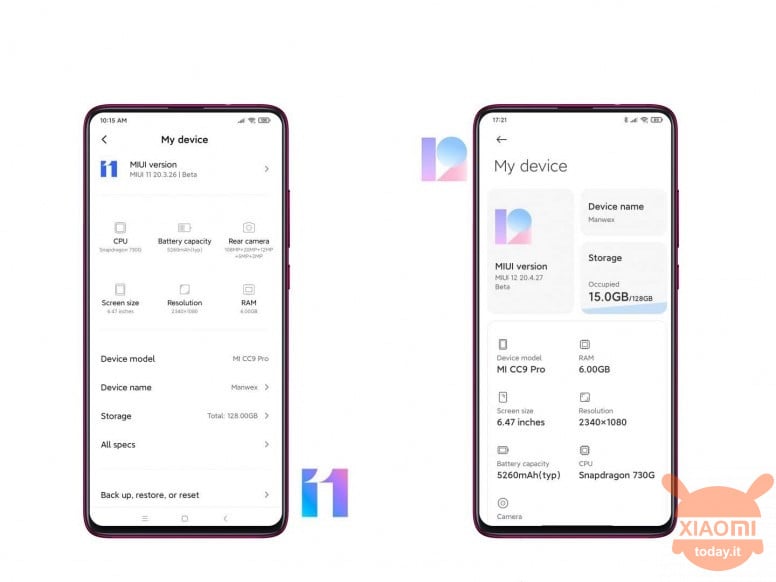 miui 11 vs miui 12 temi