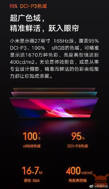 Layar Xiaomi Gaming 27 "165Hz