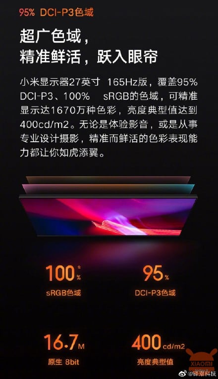 Xiaomi Gaming Display 27" 165Hz