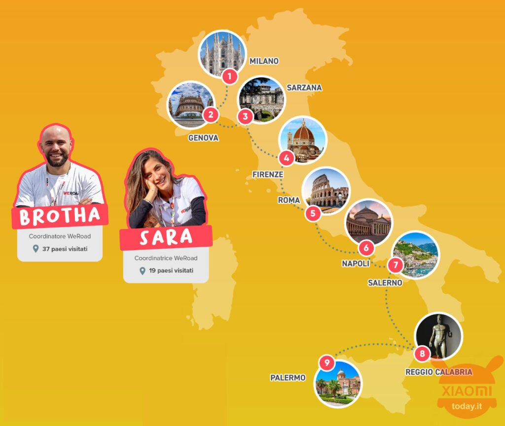 xiaomi weroad italian tour challenge