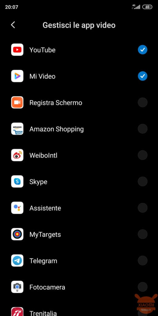 come ascoltare musica su youtube a schermo spento su miui