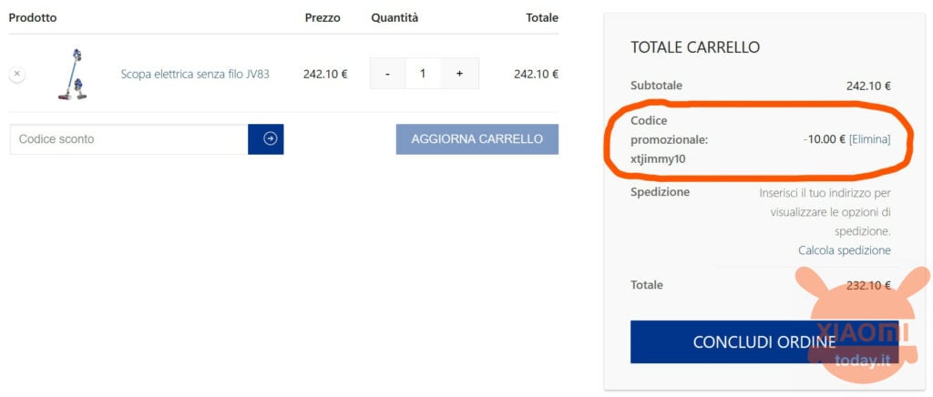 jimmy codice sconto xiaomitoday