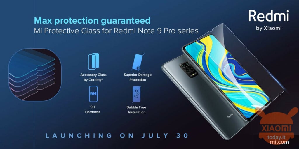 redmi note 9 pro vetro temperato ufficiale