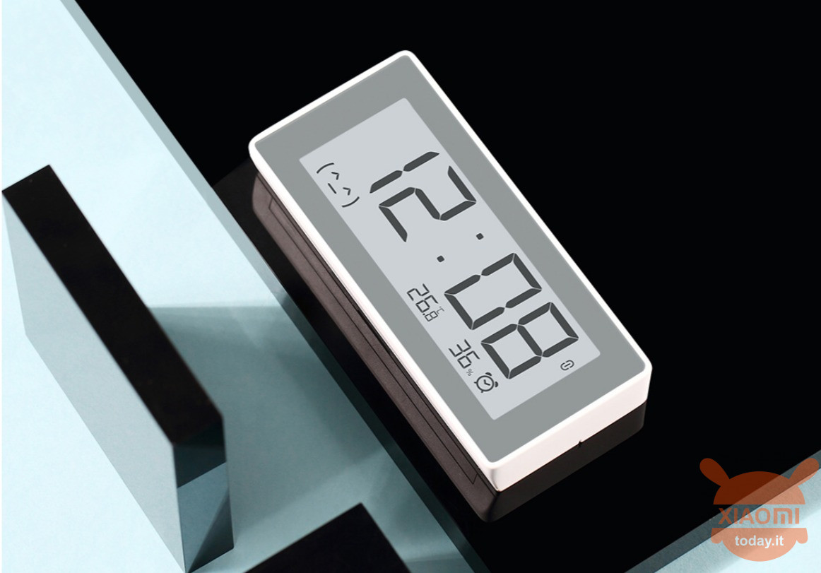 Xiaomi Smart Clock orologio smart termometro, igrometro schermo E-Ink