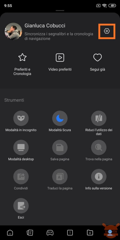 come revocare le autorizzazioni di mi browser