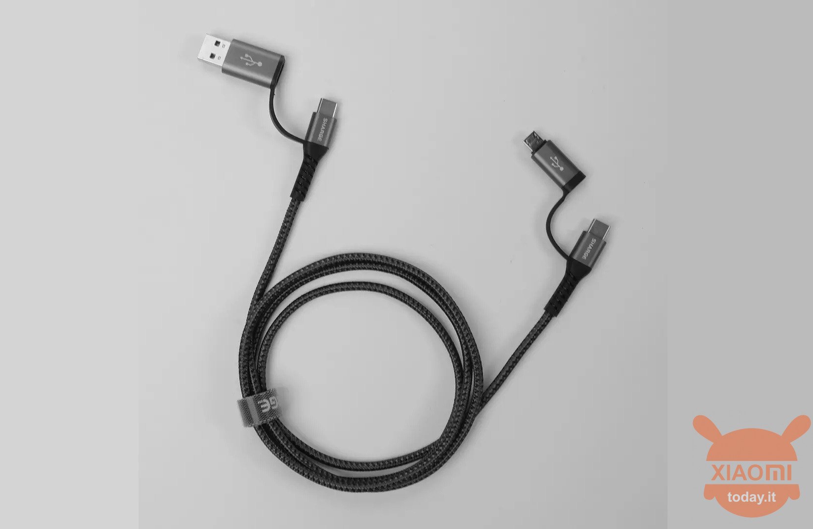 Câble de données tressé Sharge 4 en 1