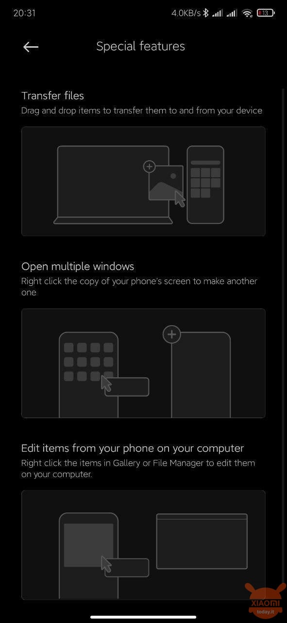 controllo multischermo xiaomi miui 12 beta