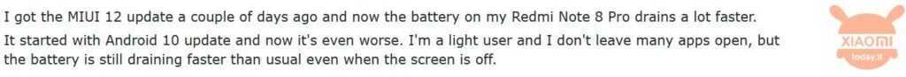 battery drain su redmi note 8 pro