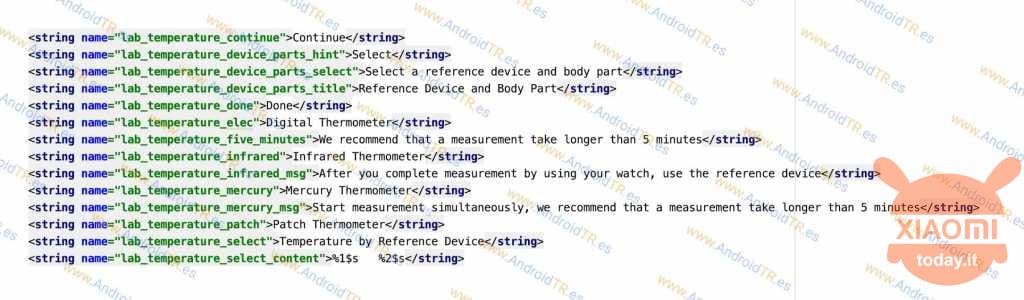 xiaomi mi band mesura la temperatura corporal
