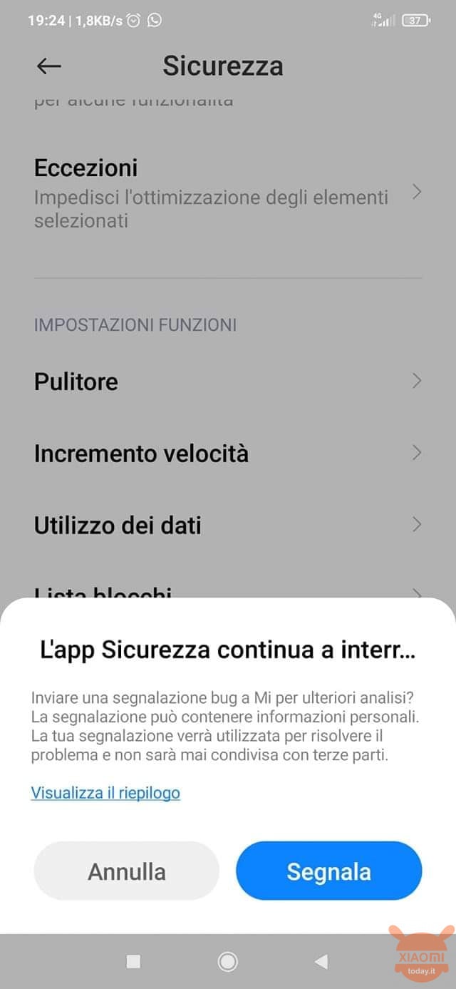 Приложение безопасности miui продолжает вылетать, как исправить