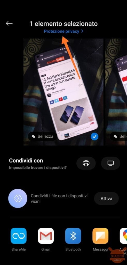 MIUI 12: come nascondere i dati sensibili delle fotografie