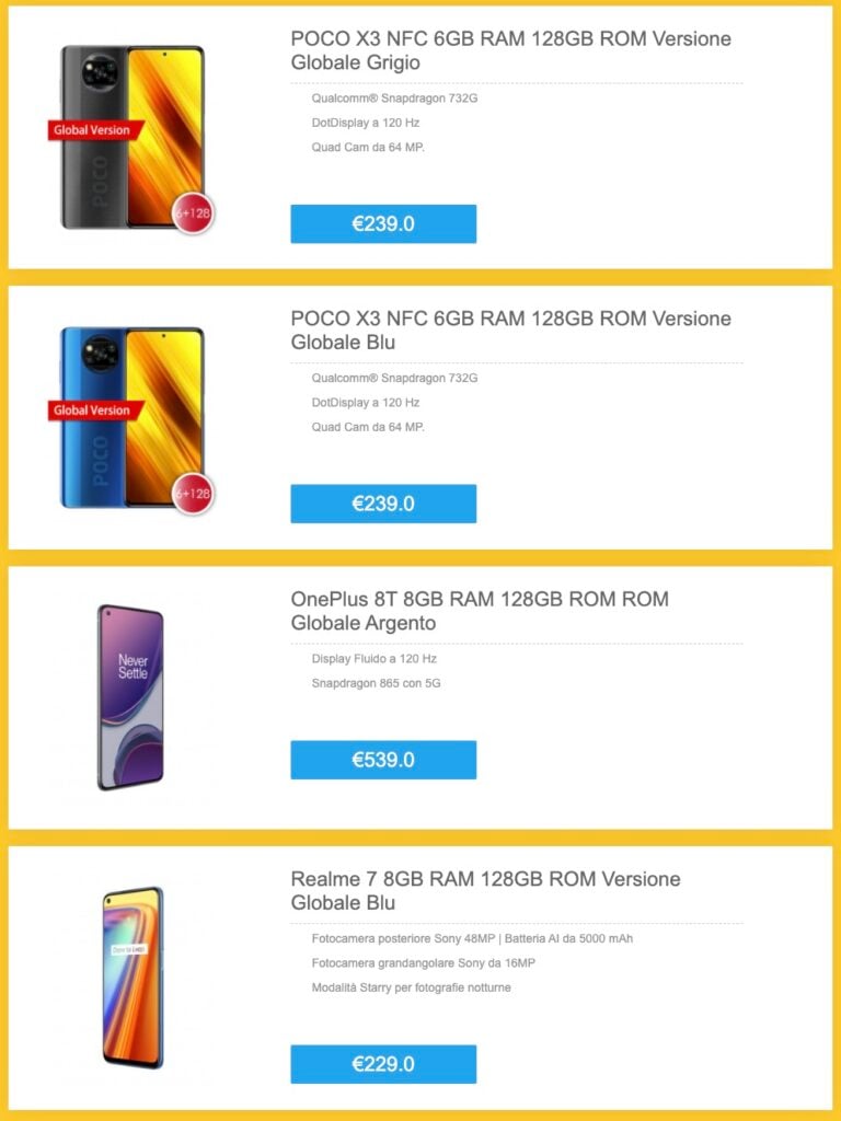 Xiaomi in Offerta