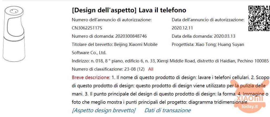 Xiaomi crede nella disinfezione degli smartphones e brevetta questo oggetto