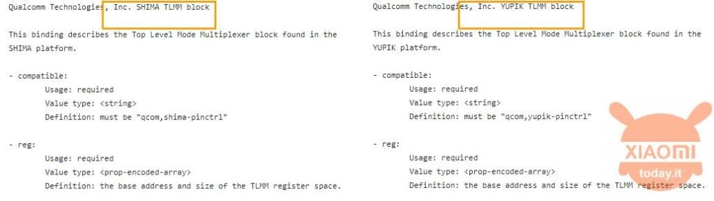 Il codice di Xiaomi Mi 11 rivela due nuovi SoC Qualcomm: Shima e Yupik