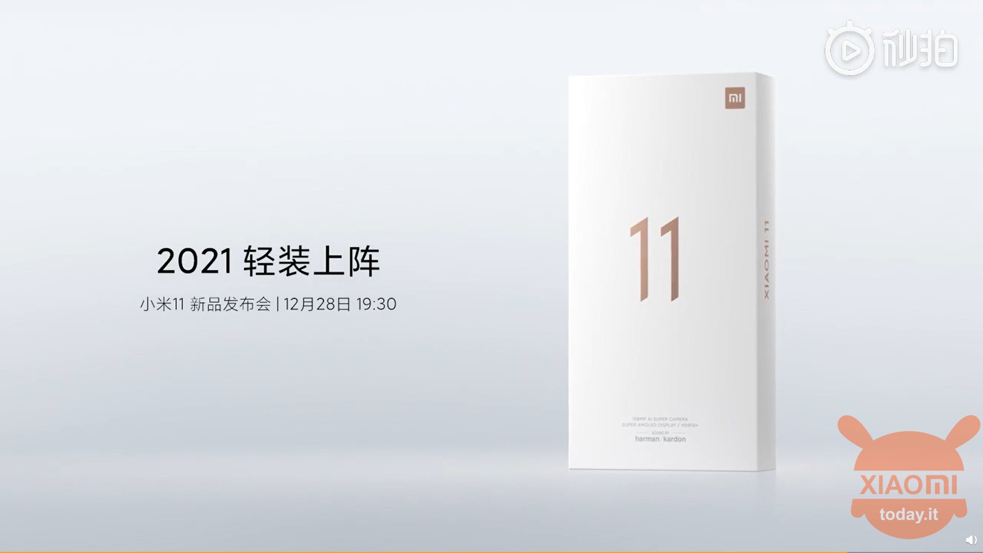 Xiaomi Mi 11 no caricatore