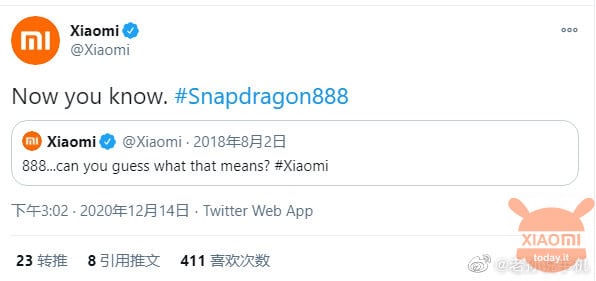 Xiaomi Mi 11 con Snapdragon 888 era già in progetto due anni fa