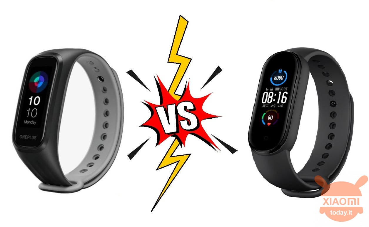 band oneplus vs xiaomi mi band 5