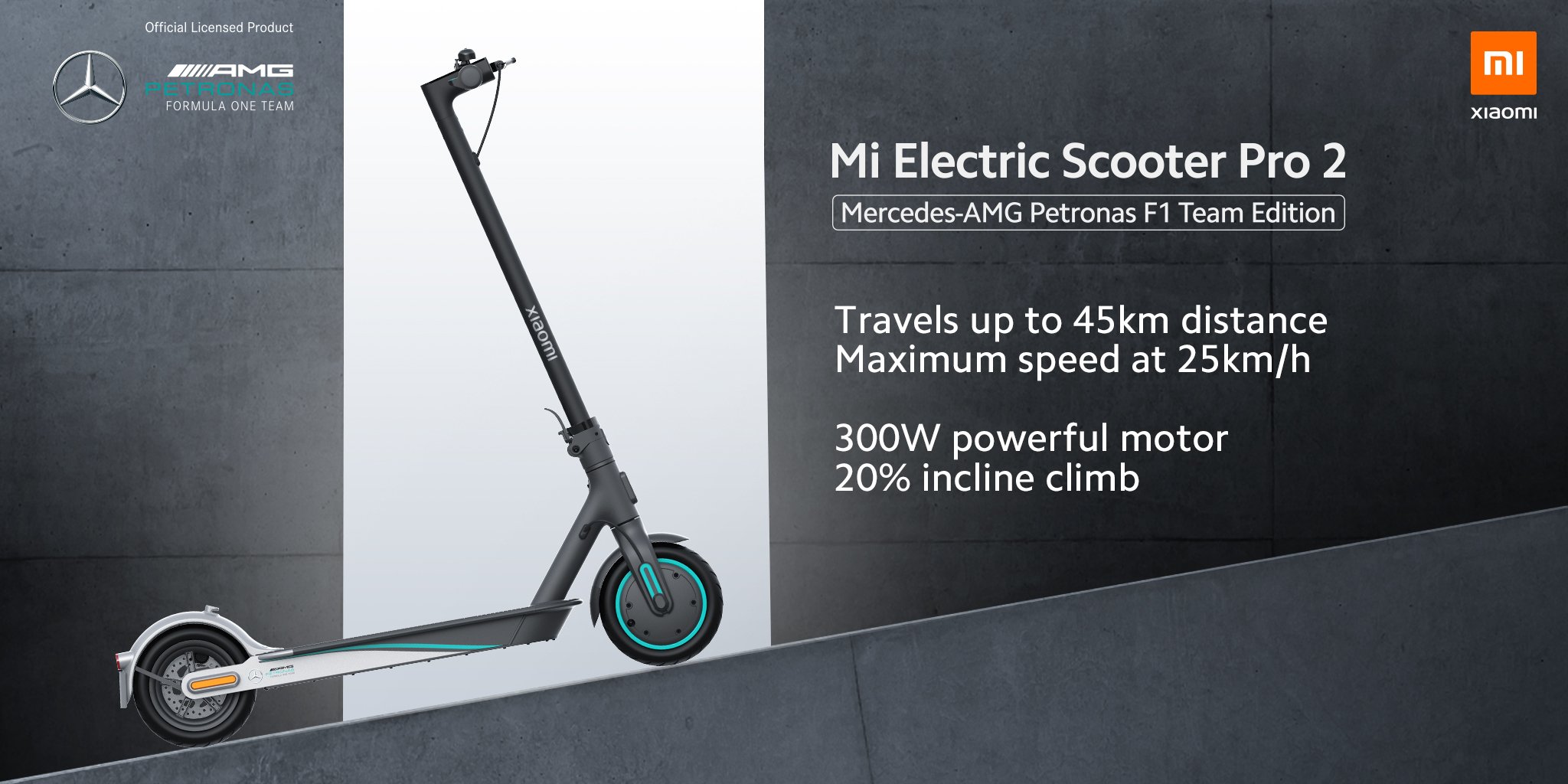 Mi Electric Scooter Pro 2 Mercedes-AMG Petronas F1