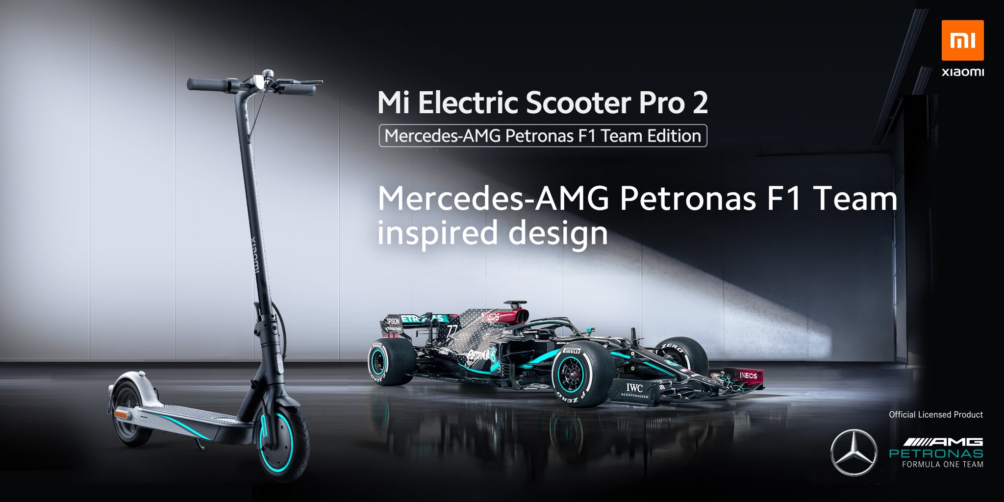 Mi Scooter électrique Pro 2 Mercedes-AMG Petronas F1