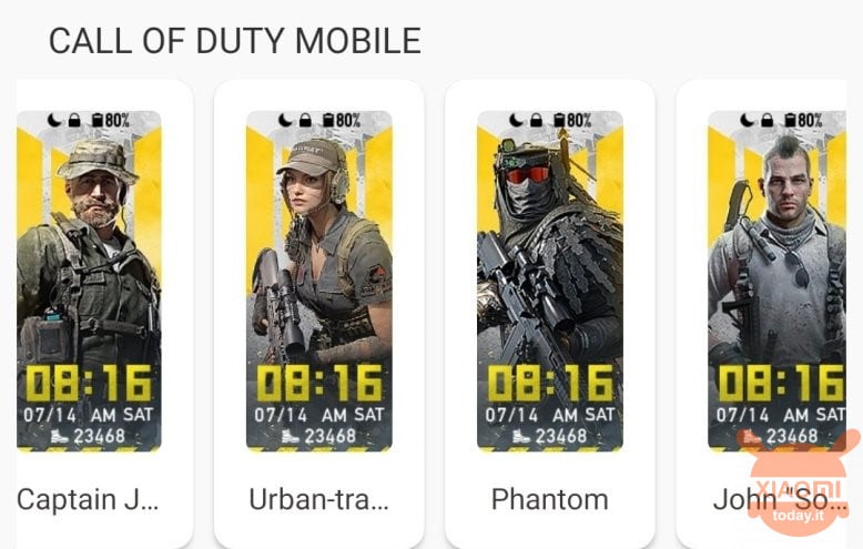 xiaomi mi band 5 watchface call of duty