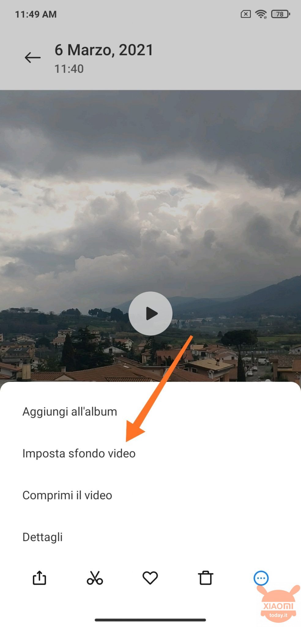 come impostare un video come sfondo su xiaomi