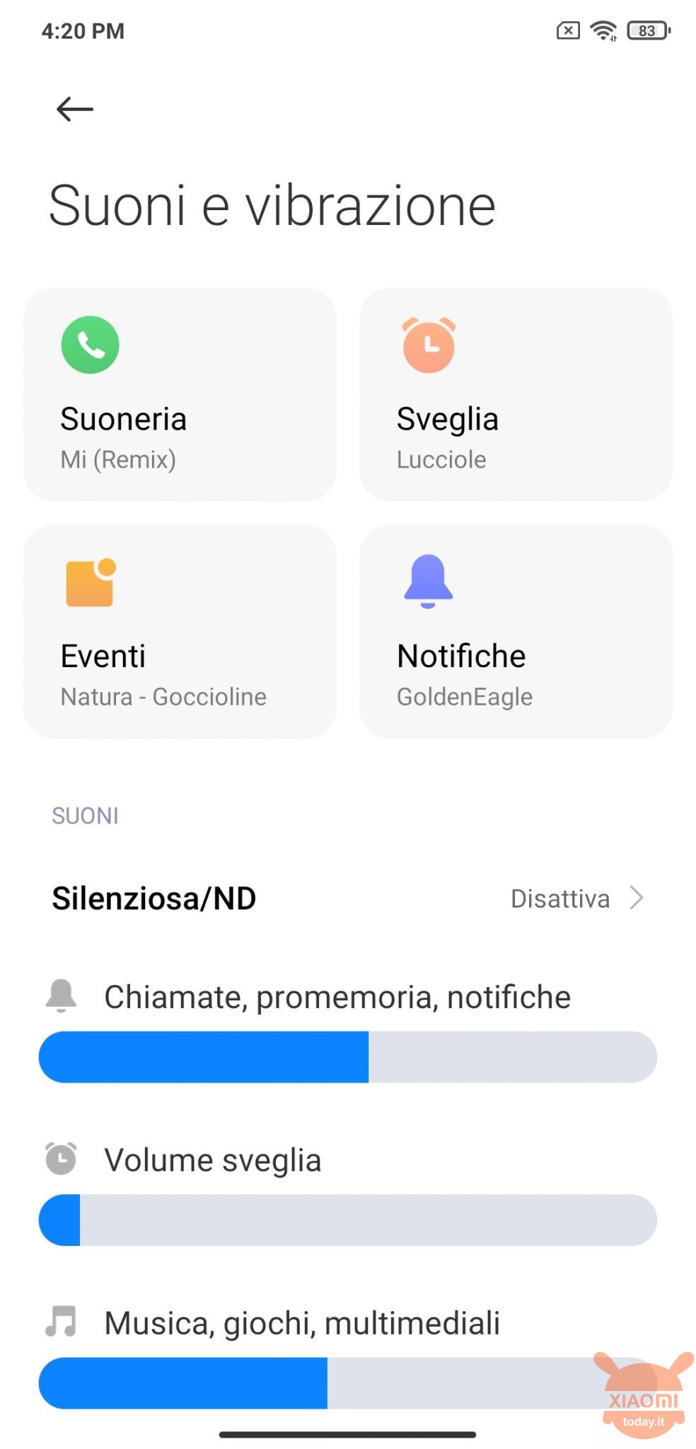 come avere suoni nuovi miui 12.5