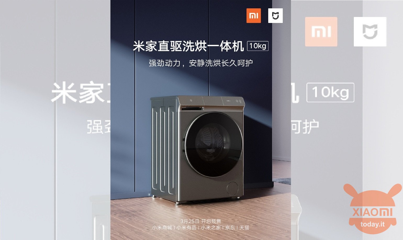 Xiaomi Mijia Direct Drive Mașină de spălat 10 kg