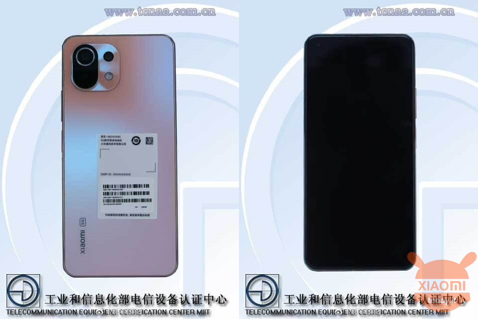 Xiaomi Mi 11 Lite 5G certified in China: similar design to Mi 11 but with flat display