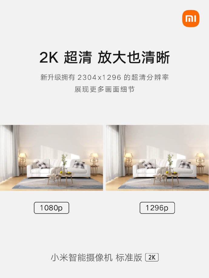 Xiaomi Mi Smart Camera Standaard 2K