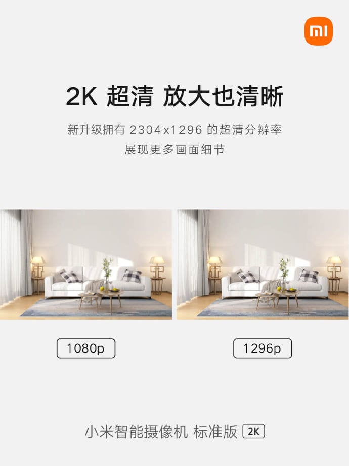 Xiaomi Mi Smart Camera Standard 2K 