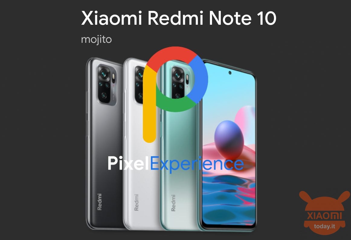 redmi note 10 riceve pixel experience