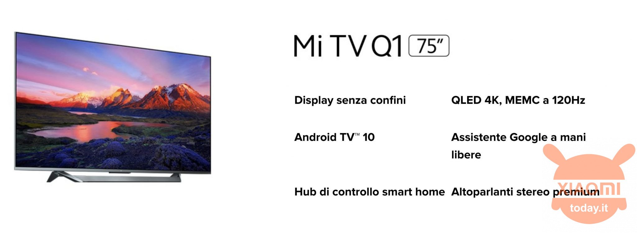 xiaomi mi tv q1 75" non supporta nativamente 4k con 120Hz