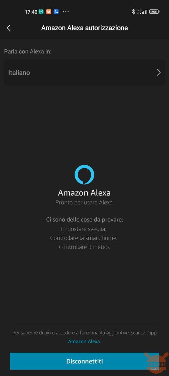 amazfit band 5 si aggiorna con alexa in italiano