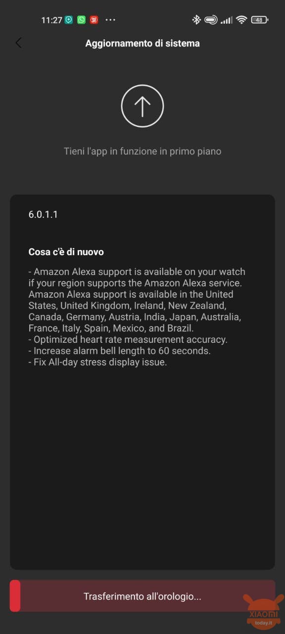 amazfit gtr 2 e gts 2 si aggiornano con alexa in italiano