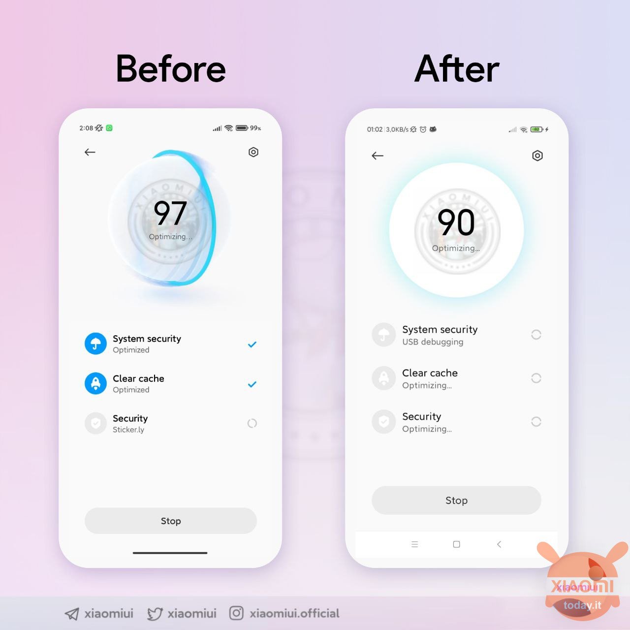 Το MIUI συρρικνώνει τις κινούμενες εικόνες για να ενισχύσει την απόδοση, εκεί είναι το σημείο