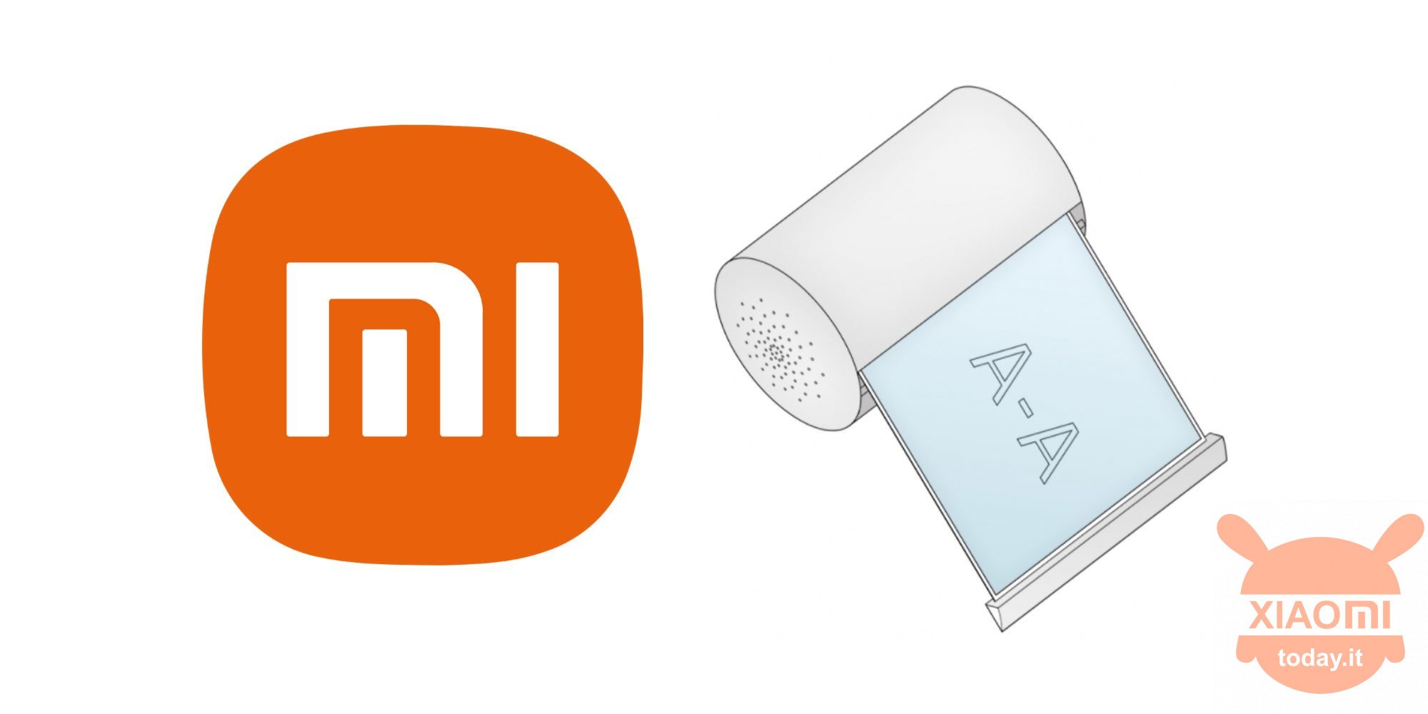 xiaomi smartphone a cilindro arrotolabile come uno smart speaker