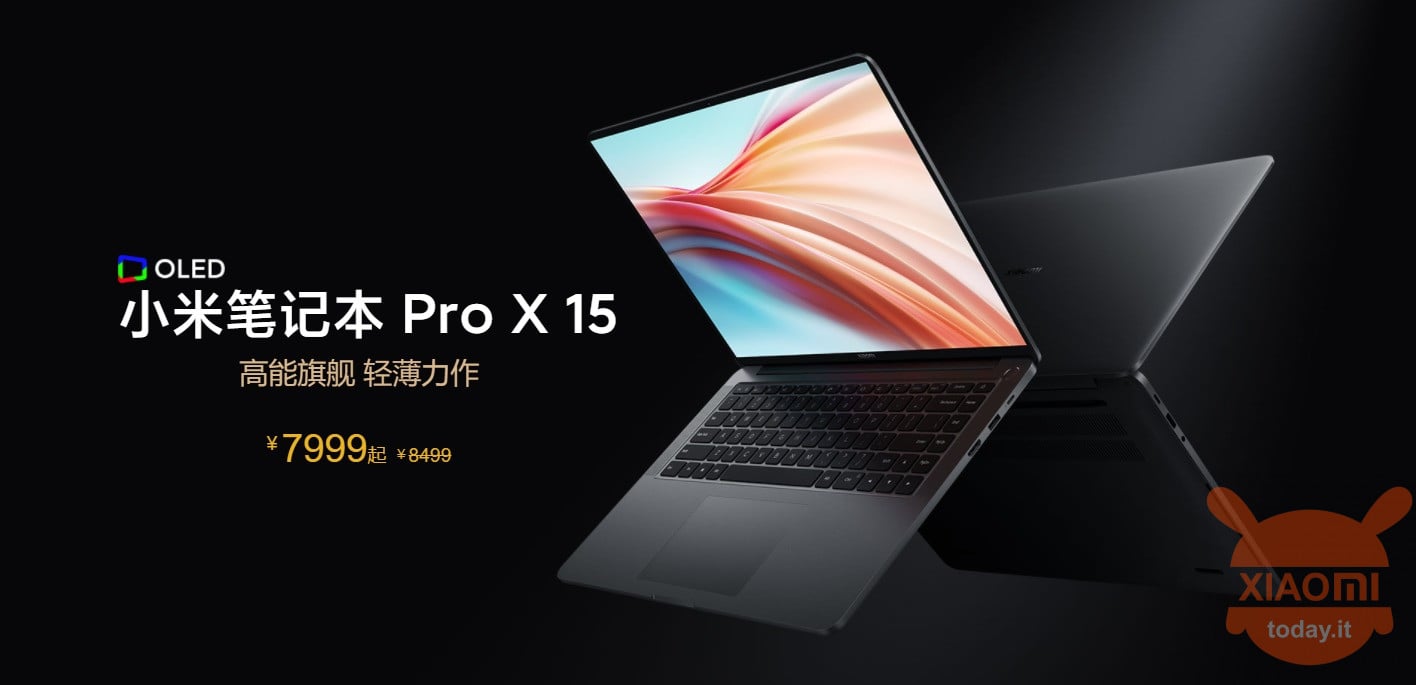 Xiaomi Mi Notebook Pro X 15 ufficiale: schermo OLED e Intel Core i7 ...