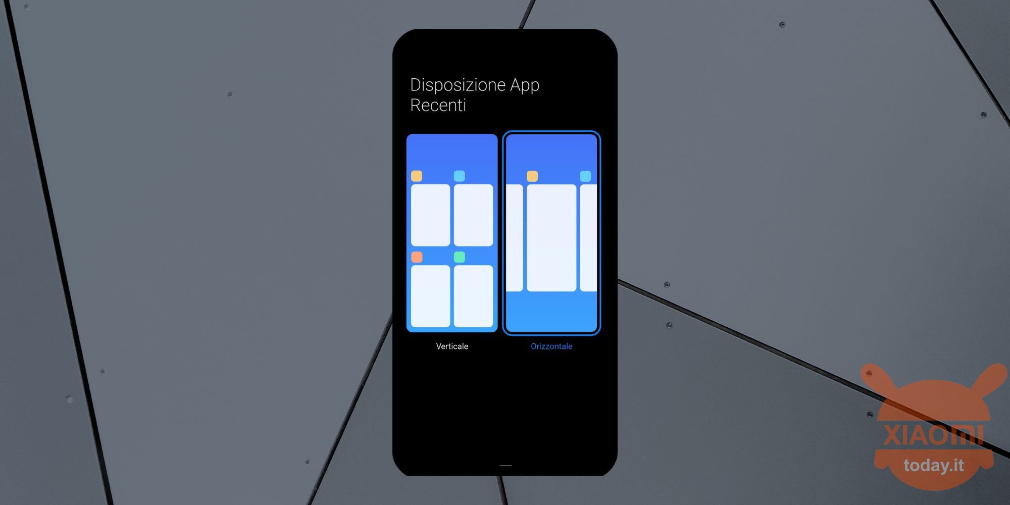 come cambiare orientamento multitasking sulla miui di xiaomi