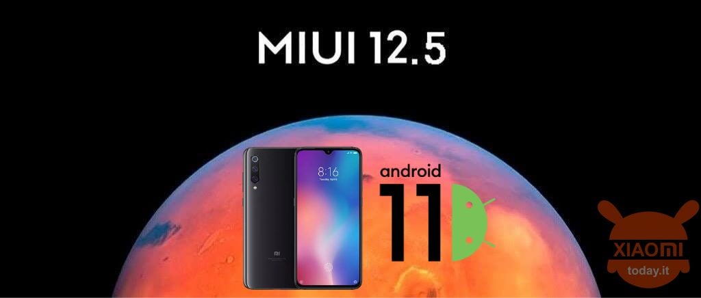 xiaomi mi 9-updates voor de stabiele miui 12.5 global en Android 11