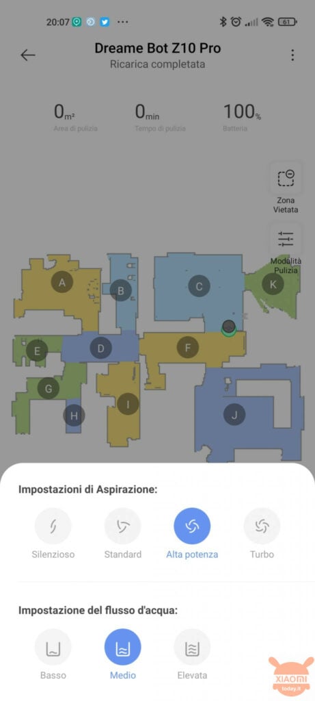 Adroid de la aplicación profesional Dreame Bot Z10