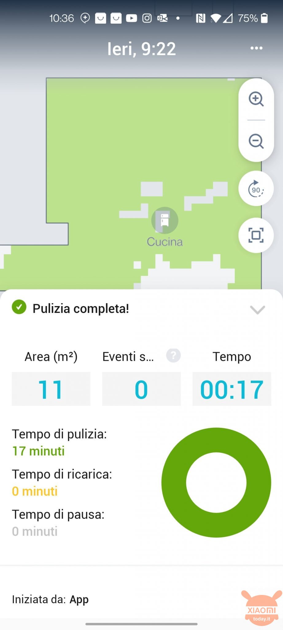 iRobot Roomba i7+ mappa