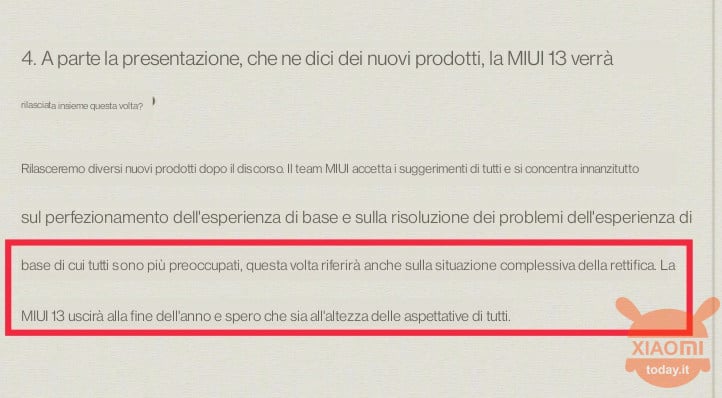 miui 13, la data di uscita ufficiale è stata rivelata