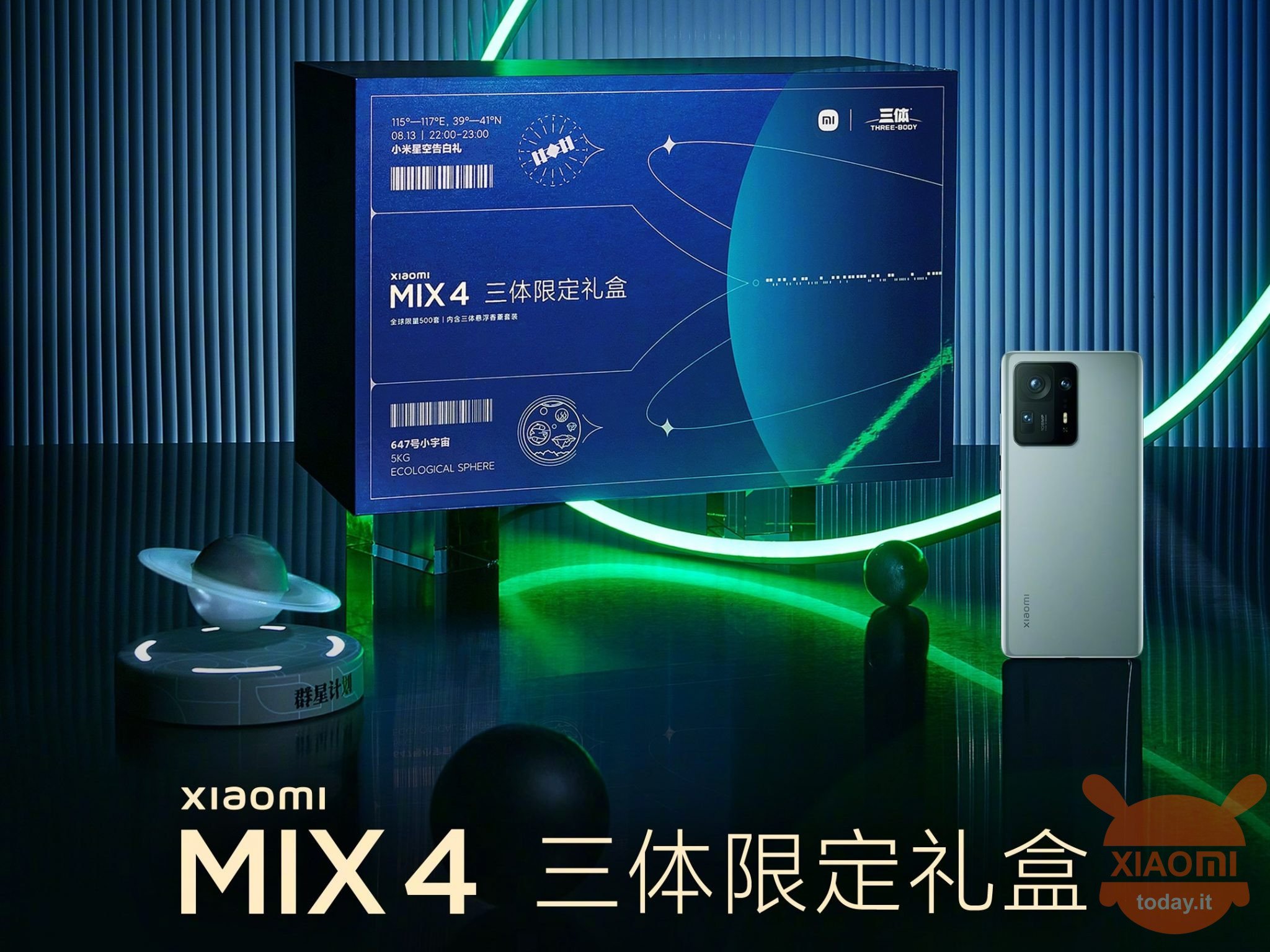 Xiaomi Mi MIX 4 Limited Edition met drie body's