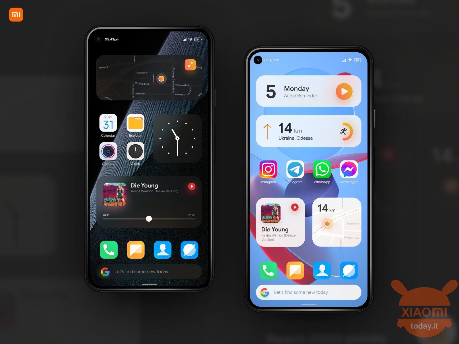 miui12.5を搭載したxiaomiおよびredmiスマートフォンがiosスタイルのウィジェットで更新される