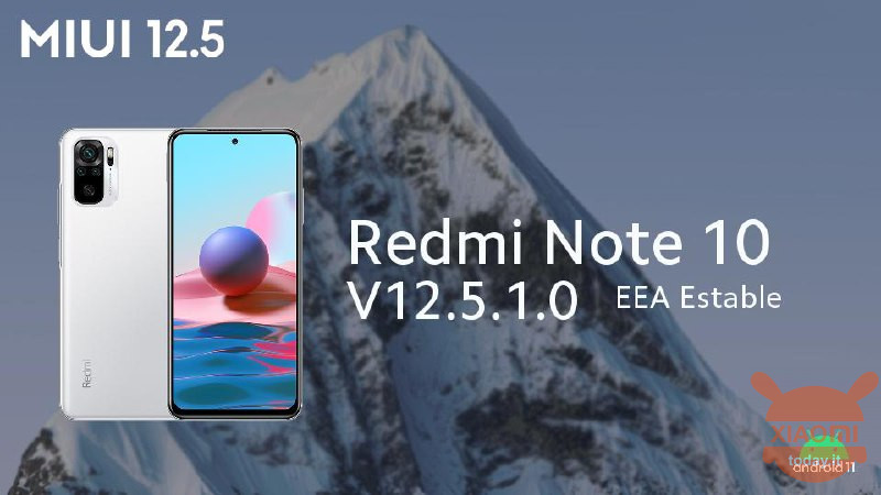 Redmi Note 10 si aggiorna alla MIUI 12.5 EEA Stabile | Download